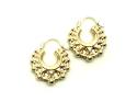 9ct Yellow Gold Creole Hoop Earrings 15mm x 19mm