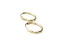 9ct Yellow Gold Sleeper Hoop Earrings 10mm