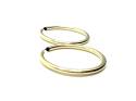 9ct Yellow Gold Sleeper Hoop Earrings 40mm