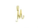 9ct Yellow Gold Initial 'M' Pendant