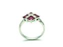 18ct Ruby & Diamond Cluster Ring