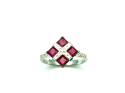 18ct Ruby & Diamond Cluster Ring