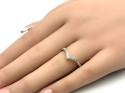 9ct Yellow Gold Diamond Wishbone Ring 0.25ct