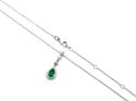 18ct Gold Columbian Emerald & Diamond Pendant