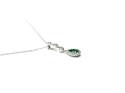 18ct Gold Columbian Emerald & Diamond Pendant