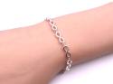 Silver Full Infinity Link Bracelet 7.5 Inch