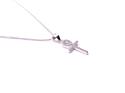 Silver CZ Ankh Necklet 18 Inch