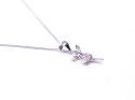 Silver CZ Fairy Pendant & Chain 18 Inch