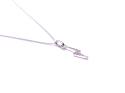 Silver CZ Lightening Pendant & Chain 18 Inch