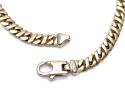 9ct Yellow Gold Flat Curb Link Bracelet