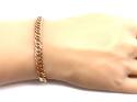 9ct Yellow Gold Double Curb Bracelet