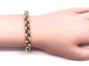 9ct Yellow Gold CZ Belcher Bracelet