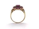 9ct Ruby & Diamond Cluster Ring