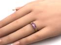 9ct Pink Sapphire & Diamond Ring