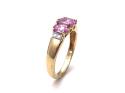 9ct Pink Sapphire & Diamond Ring