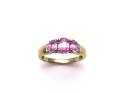 9ct Pink Sapphire & Diamond Ring