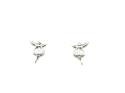 Silver CZ Fairy Earrings 11x8mm