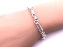 Silver Handmade Fancy Bar Bracelet 7.5 Inch