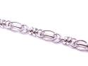 Silver Fancy Link Bracelet 7.5 Inch