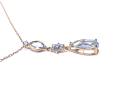 9ct Yellow Gold Topaz Pendant & Chain