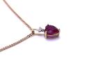 9ct Synthetic Ruby & Diamond Pendant