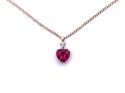 9ct Synthetic Ruby & Diamond Pendant