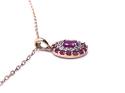 9ct Yellow Gold Ruby & Diamond Pendant