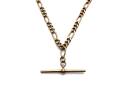 9ct Yellow Gold T-Bar Fiagro Chain