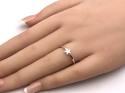 Silver Hammered Star ring Size K