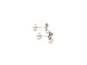 Silver Butterfly Stud Earrings 8X7mm