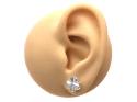 Silver Clover Stud Earrings 10x9mm