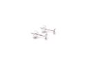 Silver Small Anchor Earrings 6mm