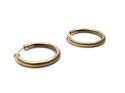 9ct Yellow Gold Patterned Hoop Earrings