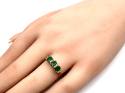 18ct Yellow Gold Emerald & Diamond Ring