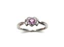 9ct Gold Pink Sapphire & Diamond Ring