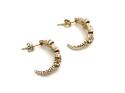 9ct Yellow Gold Multi Sapphire Hoop Earrings