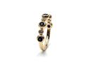 9ct Yellow Gold Sapphire & Diamond Bubble Ring