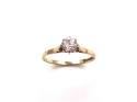 9ct Yellow Gold C.Z Solitaire