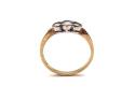 9ct Yellow Gold C.Z 3 Stone Ring