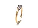 9ct Yellow Gold C.Z 3 Stone Ring