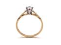 14ct C.Z Solitaire Ring