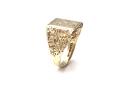 9ct Yellow Gold Diamond Signet Ring