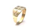 9ct Yellow Gold Diamond Signet Ring