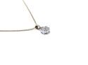 9ct Diamond Cluster Pendant & Chain