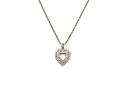 9ct Diamond Heart Pendant & Chain