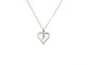 18ct Diamond Heart Pendant & Chain