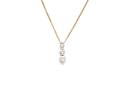 18ct Diamond 3 Stone Pendant & Chain