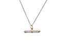 9ct Diamond T-Bar Pendant & Chain