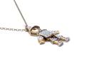 9ct Diamond Clown Pendant & Chain