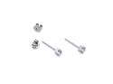 14ct White Gold Diamond Stud Earrings